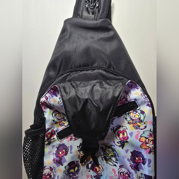 Helluvaboss Pattern Sling Bookbag / Crossbody Backpack- New - Blitz Stolas Fizz - Picture 3 of 9